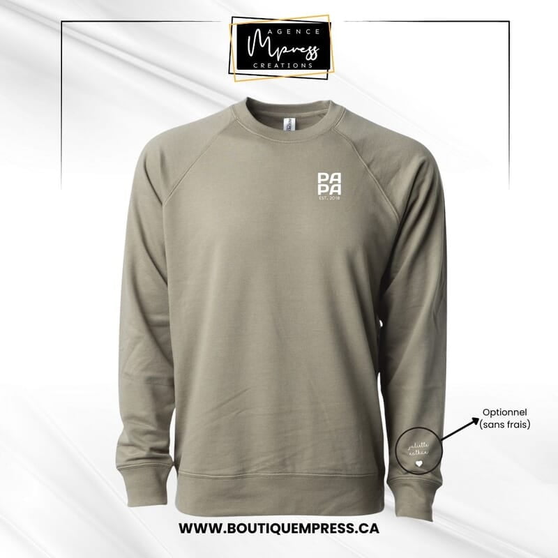 Crewneck logo PAPA Crewneck logo PAPA