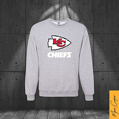 Crewneck Gris - Chiefs Kansas City