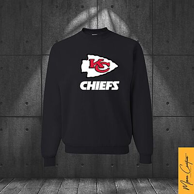 Crewneck noir - Chiefs Kansas City