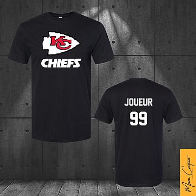 T-Shirt noir - Chiefs Kansas City T-Shirt noir - Chiefs Kansas City