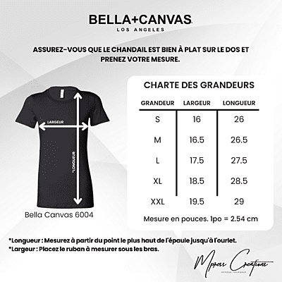 Chandail manche courte femme ajusté (Bella+Canvas) Chandail manche courte femme ajusté (Bella+Canvas)