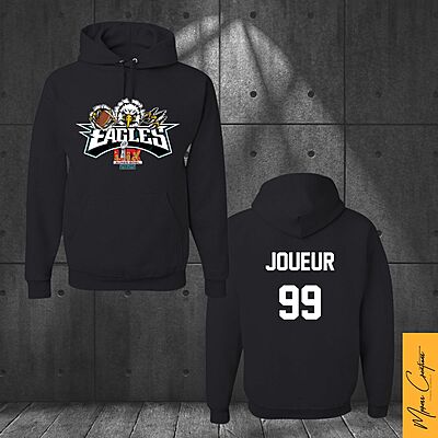 Hoodie noir - Eagles LIX Hoodie noir - Eagles LIX