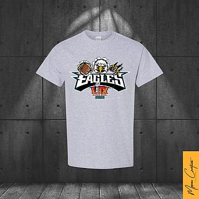 T-Shirt gris - Eagles LIX