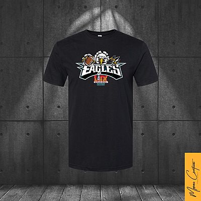 T-Shirt noir - Eagles LIX
