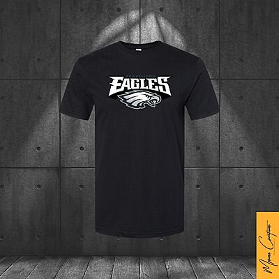 T-Shirt noir - Philadelphia Eagles