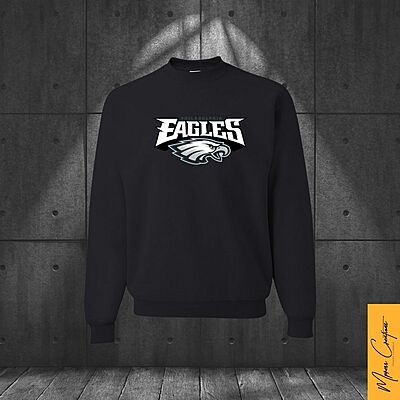 Crewneck noir - Philadelphia Eagles