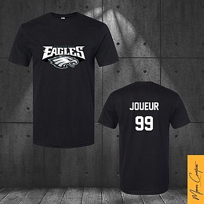 T-Shirt noir - Philadelphia Eagles T-Shirt noir - Philadelphia Eagles
