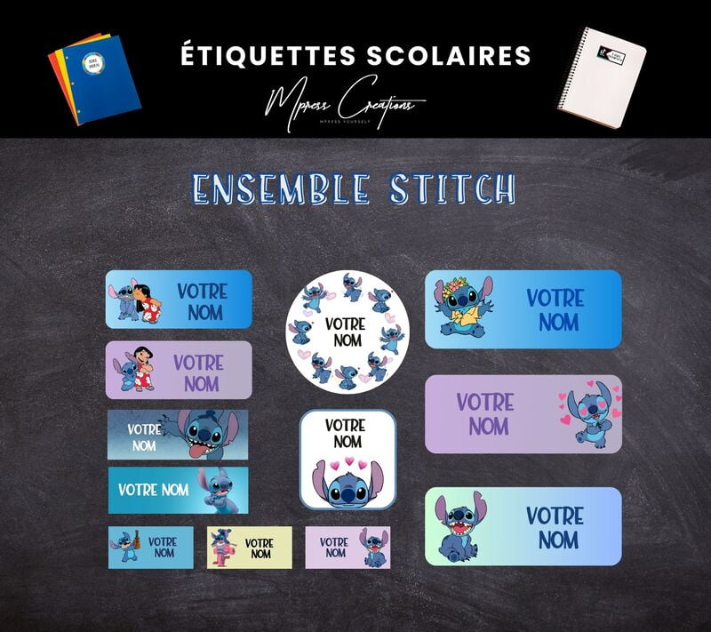 Étiquettes Stitch Étiquettes Stitch