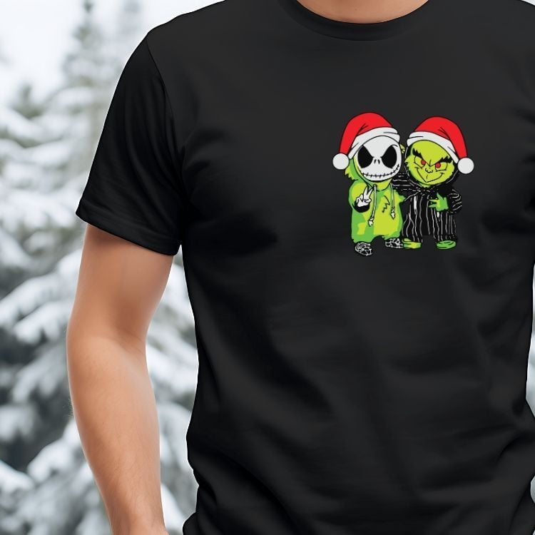 Chandail Grinch et Jack Skellington