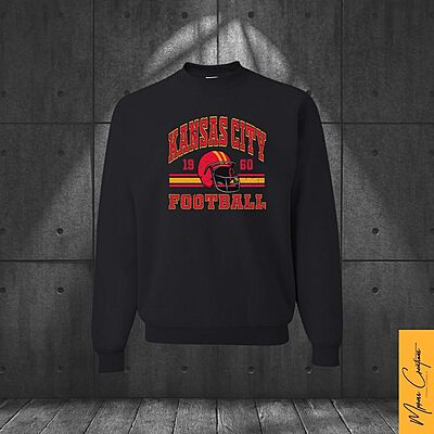 Crewneck noir - Kansas City