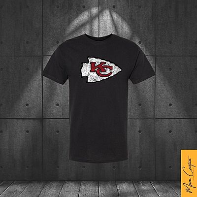 T-Shirt Noir - KC Chiefs