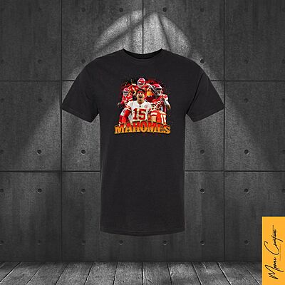T-Shirt noir - Mahomes Chiefs de Kansas City