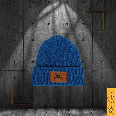 Tuque Beanie Accent - Patch en cuir Tuque Beanie Accent - Patch en cuir