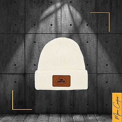Tuque Beanie Accent - Patch en cuir Tuque Beanie Accent - Patch en cuir