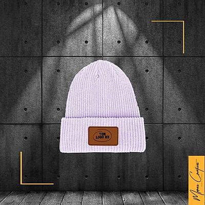 Tuque Beanie Accent - Patch en cuir Tuque Beanie Accent - Patch en cuir